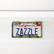 Black And Yellow California License Plate Frame Peeling Paint License Plate Frame Zazzle Com In 2019 License Plates Peeling Paint License Plate Frames Painting