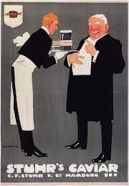 ludwig hohlwein stuhr s caviar 1909 hohlwein vintage ads vintage advertisement