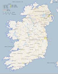 Detailed dublin city centre street map. Ireland Map Learscail Na Heireann Eire