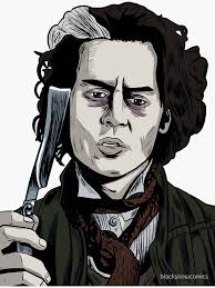 Sweeney Todd" Sticker for Sale by blacksnowcomics
