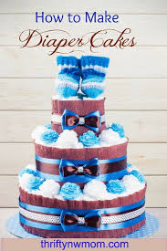 How To Make A Diaper Cake For Baby Shower Diaper Cakes How To Make A Cute Baby Shower Gift On A Budget Frugal Baby Shower Cute Baby Shower Gifts Baby Diaper Cake