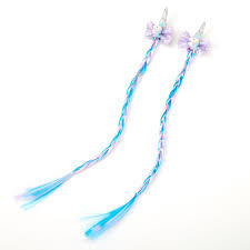 4.2 out of 5 stars. Claire S Club Unicorn Braided Faux Hair Clips 2 Pack Claire S Us