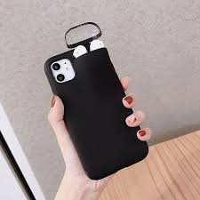 2in1 Premium Iphone Case With Airpod Holder For Iphone 11 Pro X Xr Xs Max 7 8 6 6s Plus In 2020 Earphone Storage Iphone Protection Iphone Cases