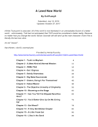 A Lewd New World - Hentai Foundry