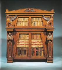 Bibliotheque De Style Renaissance Egyptienne 1830 Luxury Bookshelf Libreria Revival Egiziana Egyptian Art Deco Furniture Bookcase