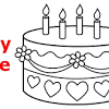 Birthday cake drawing stock illustration download image. 1