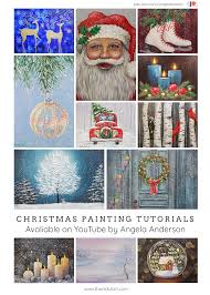 Maybe you would like to learn more about one of these? Angela Anderson Art Blog Christmas Themed Painting Tutorials