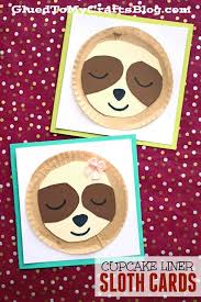 Check spelling or type a new query. The Cutest Cupcake Liner Sloth Cards For Kids To Make