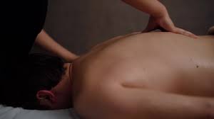 Male client getting massage. Professional massage. Relax. 8741344 Stock  Video at Vecteezy