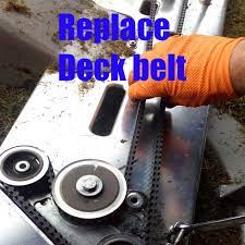 Riding Mower Deck Belt Replacement Procedure With Pictures This Guide Shows You How To Diagnose And Replace Your Lawn Mower Repair Lawn Mower Maintenance Mower