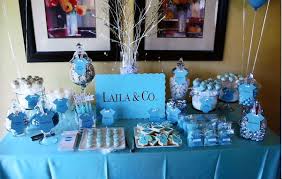 Blue Candy Buffets Baby Shower Candy Table Baby Shower Candy Baby Shower Buffet