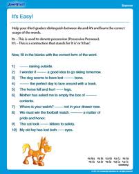 Revision worksheets, sample papers, question banks and easy to learn study notes for all classes and subjects based on cbse and cce guidelines. It S Easy Free Grammar Worksheet For 3rd Grade Jumpstart