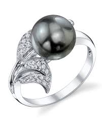 Black And White Pearl Ring Meaning Tahitian South Sea Pearl Diamond Eva Ring Black Pearl Ring Pearl And Diamond Ring Beautiful Pearl Rings
