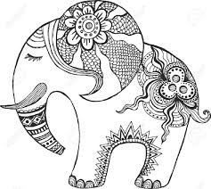 Indian Elephant Painted By Hand Elephant Painting Elephant Art Elephant Coloring Page