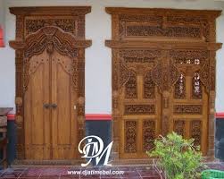 45 desain rumah joglo khas jawa tengah desainrumahnya com. Jual Pintu Rumah Jawa Gebyok Jati Ukir Djati Mebel Jepara Djati Mebel Jepara