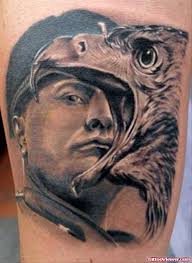 Eagle and ship tattoo on the arm. Eagle Tattoo Images Designs Page 75