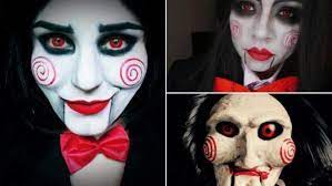 Tenemos disfraces para mujer de todas las temáticas que puedas imaginar: Como Maquillarse Como Jigsaw Para Halloween En 2021 Paso A Paso Esbelleza Com