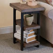 Features Exquisite Workmanship Of Solid Wood Tops With Metal Legs That Will Last For Years To Come Rustic Natur Rustic End Tables Furniture Diy Furniture