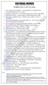 The Hindu Editorial Suspense Continues Jun 15 2018 English Vocabulary Words Good Vocabulary Words Idioms And Phrases