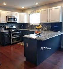 Kitchen Cabinet Makeover With General Finishes Snow White And Queenstown Gray Milk Paint Diy Kitchen Cabinets Makeover Redo Kitchen Cabinets Kitchen Cabinets Decor