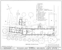 Mission San Gabriel Mission Church Floor Plan Made By The Historical American Building Survey Pr California Missions Architect Drawing Online Landscape Design