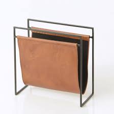 Industrial Magazine Rack With Tan Leather Get contact details & address of companies manufacturing and surface finished: