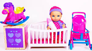 I had so much fun bathing my baby alive. Baby Doll Feeding Time Bedtime And Playtime With Stroller Playset Nursery Rhymes Video For Kids Youtube