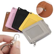 Maybe you would like to learn more about one of these? Pu Leather Bus Cards Cover Business Coin Purse Keychain Wallet Id Card Holder Ebay