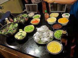 We love the concept of salad bar for a quick dinner idea—something about calling it salad bar makes it more glamorous! Salad Bar The Sixth Letter