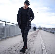All Black Outfits 50 Black On Black Ideas For Men With Images Black Outfit Men All Black Fashion All Black Outfit