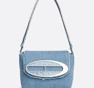 Exclusive denim schoudertas met Origin-logo