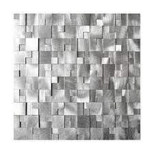 Eden mosaic tile is an importer and online retailer of specialty metal mosaic tile. Eden Mosaic Tiles 3d Raised Cobblestone Pattern Aluminum Mosaic Tile 8 Pack Rona