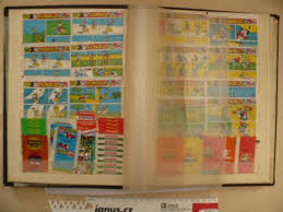 Album Obrázků a obalů žvýkaček DONALD,PEDRO,BAZOOKA,SEVAK ap. 100+ ks