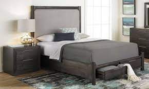 Cassidy Acacia Upholstered Queen Storage Bed Storage Furniture Bedroom Furniture Bedroom Furniture