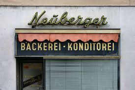 backerei konditorei neuberger signage design signage typography