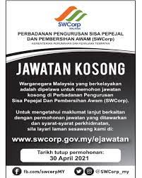Jawatan kosong perbadanan pengurusan sisa pepejal & pembersihan awam (swcorp). Perbadanan Pengurusan Sisa Pepejal Dan Pembersihan Awam Swcorp Gonderiler Facebook