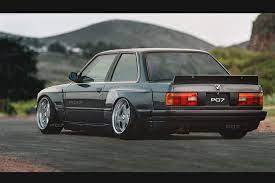 Front lip, 2x side parts on front bumper, 2x front fenders, 2x sideskirts, 2x rear fenders and rear spoiler (ducktail). Bmw E30 Coupe Wide Body Kit Conversion Bodykit Drift Wide Body Kits Bmw E30 Bmw E30 Coupe