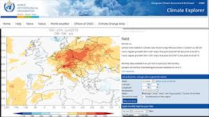 Dit kun je met de app: Cmsaf Outreach Wmo Knmi Climate Explorer