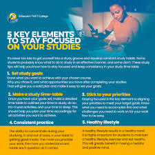 5 Key Elements To Stay Focused On Your Studies