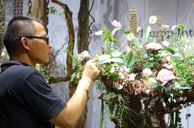 Ni Zhixiang China Fleurop Interflora World Cup Der Floristen 2015 Berlin Foto Fachverband Deutscher Floristen Verband