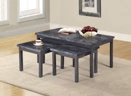 Reclaimed window coffee table with coffee table made of wood and fitted with glass top. 7star Lucy Coffee Table With 2 Matching Side Tables Marble Effect Mdf Top With Gloss Black Metal Frame Black Buy Online In Cayman Islands At Cayman Desertcart Com Productid 48597296