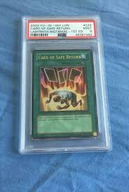 Check spelling or type a new query. Auction Prices Realized Tcg Cards 2003 Yu Gi Oh Lon Labyrinth Nightmare Card Of Safe Return 1st Edition