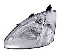 2002-2003 Honda Civic Si/Hatchback Halogen Headlight Driver Left Assembly