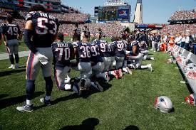 Some players held their fist in the air while standing, a few locked arms and some put their. Opinion The Day The Real Patriots Took A Knee The New York Times