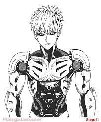 How To Draw Genos From One Punch Man Mangajam Com One Punch Man Anime One Punch Man Saitama One Punch Man