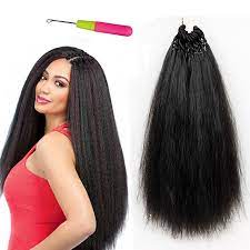 It can meet to make box braids, twist braids, natural braids. Burgundy Synthetic Pre Loop Yaki Straight Hair 18 Inch Pre Looped 22 Strands Crochet Straight Hair Extension Synthetic Crochet Braids 100g 6061772 2021 9 35