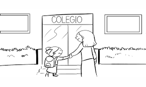 Dibujo Para Colorear De Una Nina Entrando Al Colegio Con Su Madre Todos los juegos de colorear, como por ejemplo colorear gatos, colorear perros y muchos mas en juegosinfantiles.com encontraras la mejor coleccion de juegos de colorear para ninos. dibujo para colorear de una nina