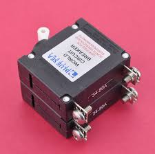 That is, a 30 amp double pole breaker isn't 15 amps for each leg, it's 30 amps per leg (same as a switch). Blue Sea Systems 7233 Double Pole Circuit Breaker 10 Amps White