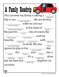 From summer writing and journal prompts to trivia, we have you covered. A Family Road Trip Printable Mad Lib Woo Jr Kids Activities Road Trip Printables Road Trip Family Road Trips