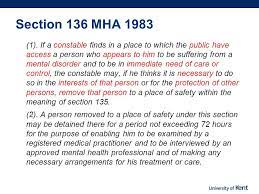 The Uk S European University Mad Bad Or Sad The Use And Abuse Of Police Powers To Detain The Mentally Disordered Section 136 Mental Health Act Ppt Download